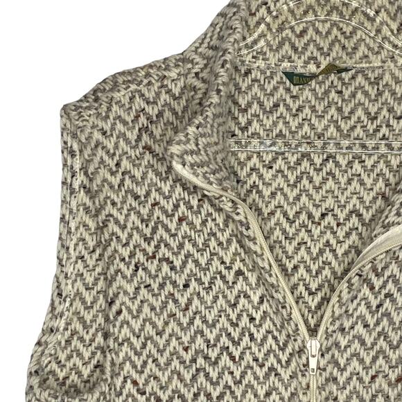 Branigan Weavers Womens Size Medium 100% Wool Vest Zip Up Irish Wool - Picture 2 of 10